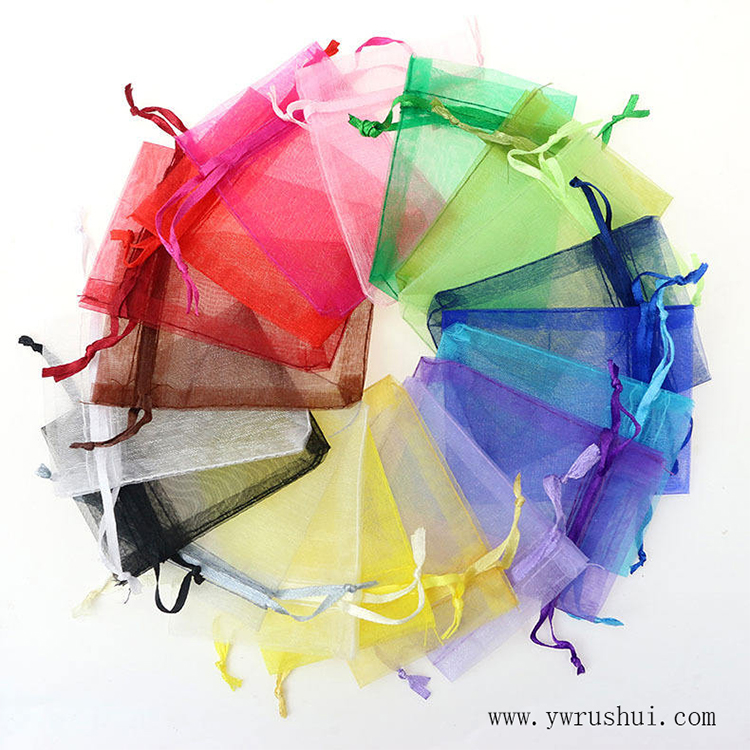 Organza Bags Drawstring Jewelry Pouch  