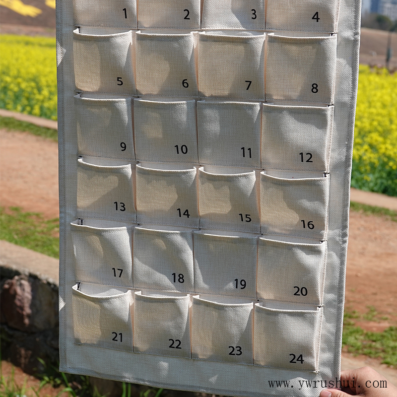 Christmas Countdown Advent Calendar with Pockets