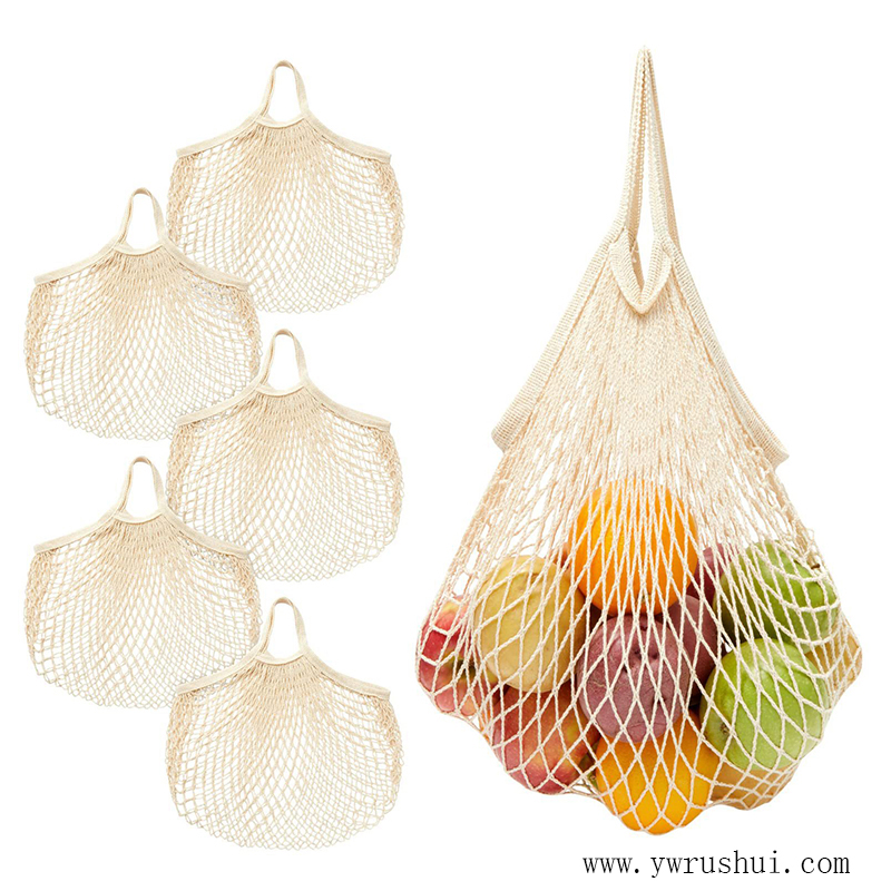 Natural Cotton Net Shopping Tote 