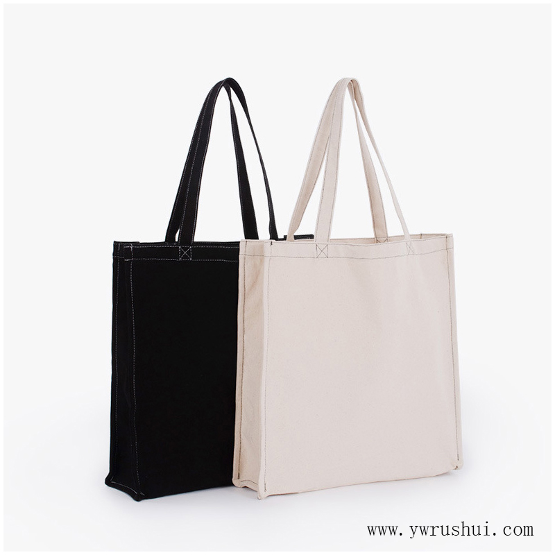 Heavy Duty Cotton Tote Shopping Bag with Reinforced X Sewing Handle