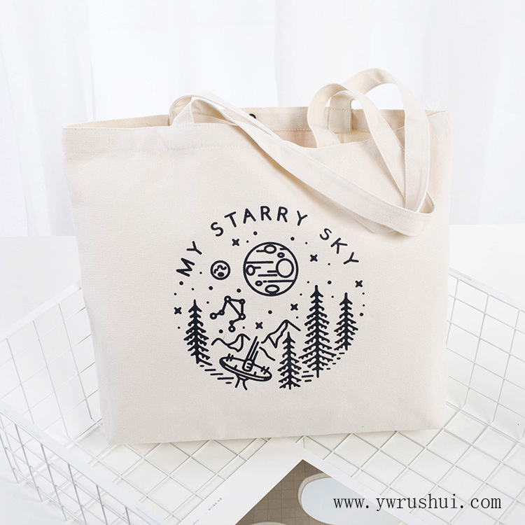 100 Natural Cotton Canvas Tote Bag  