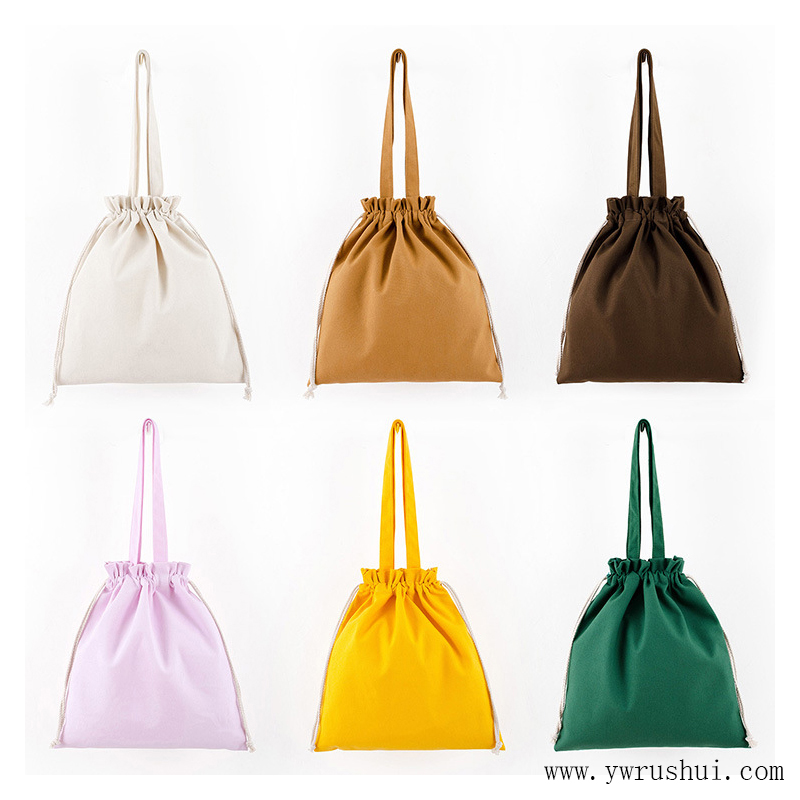 Cotton Drawstring Tote Bag 34x37cm  