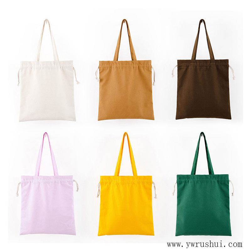 Cotton Drawstring Tote Bag 34x37cm  