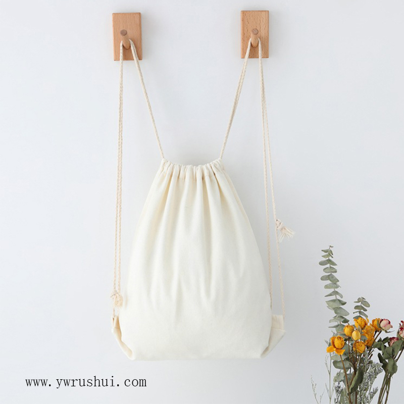 High Quality Cotton Canvas Drawstring Backpack