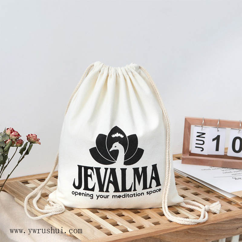 High Quality Cotton Canvas Drawstring Backpack