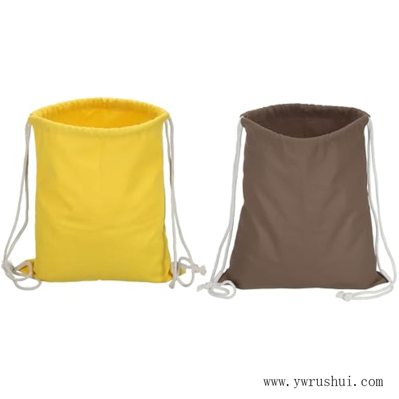 Blank Canvas Drawstring Backpack Bag 