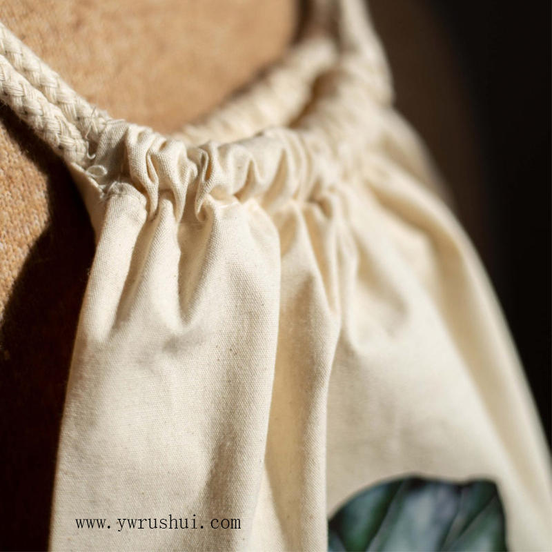 10oz Cotton Canvas Drawstring Backpack for Wholesale RSQ-1140