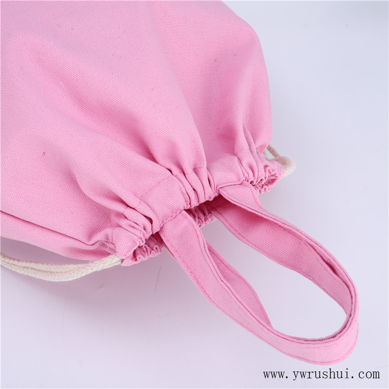 Canvas Drawstring Backpack Bags with Handles 