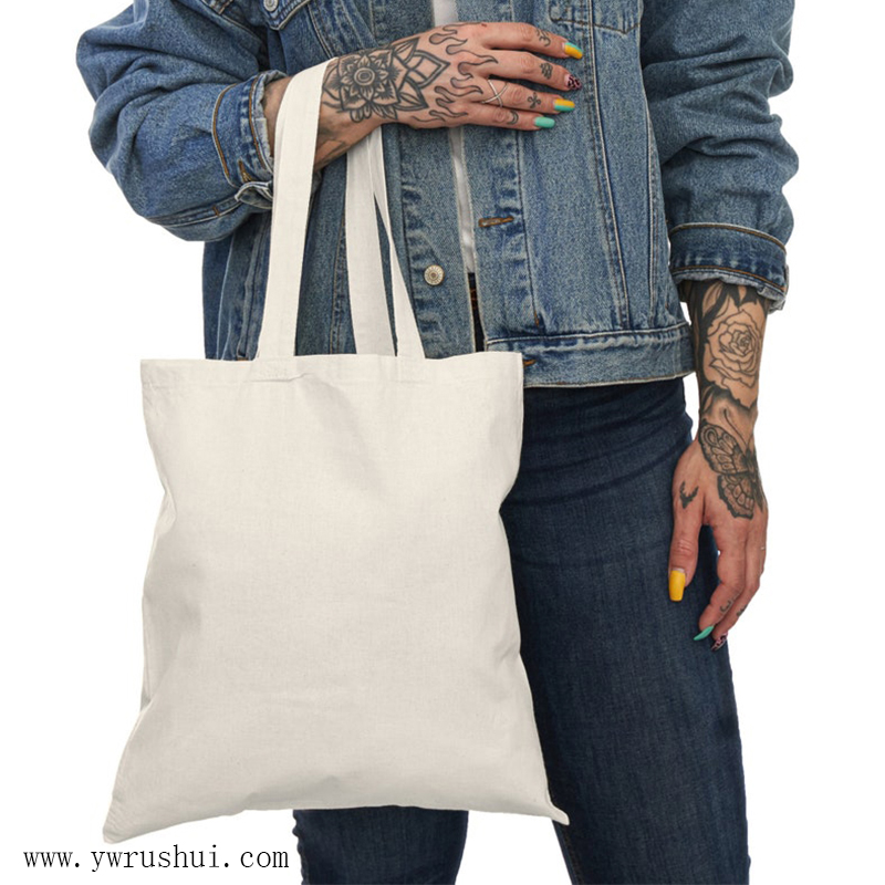 Lightweight 6oz Trendy Natural Cotton Tote Bag   