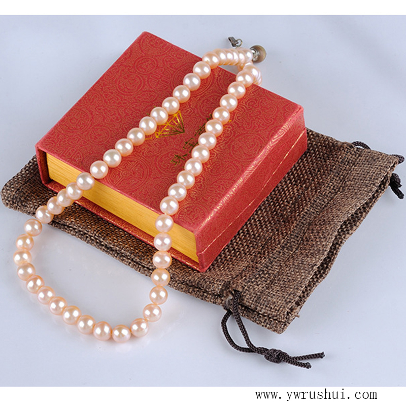 Jute Bags Linen Jewelry Pouches 