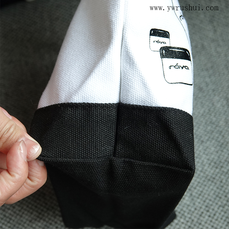 Large Canvas Cosmetic Bag with Resin Zipper  