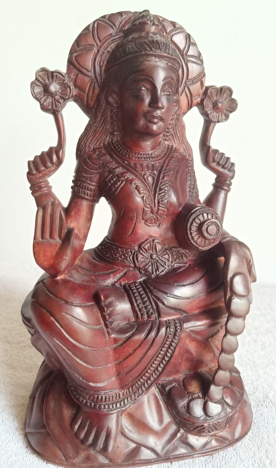 Sitting Goddess Lakshmi Statue 