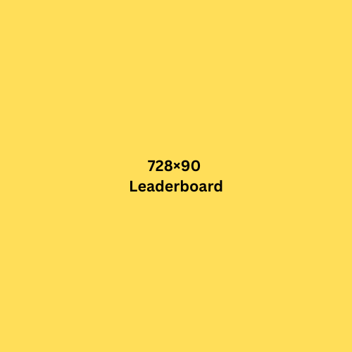 Leaderboard 728x90 | 12 MONTHS