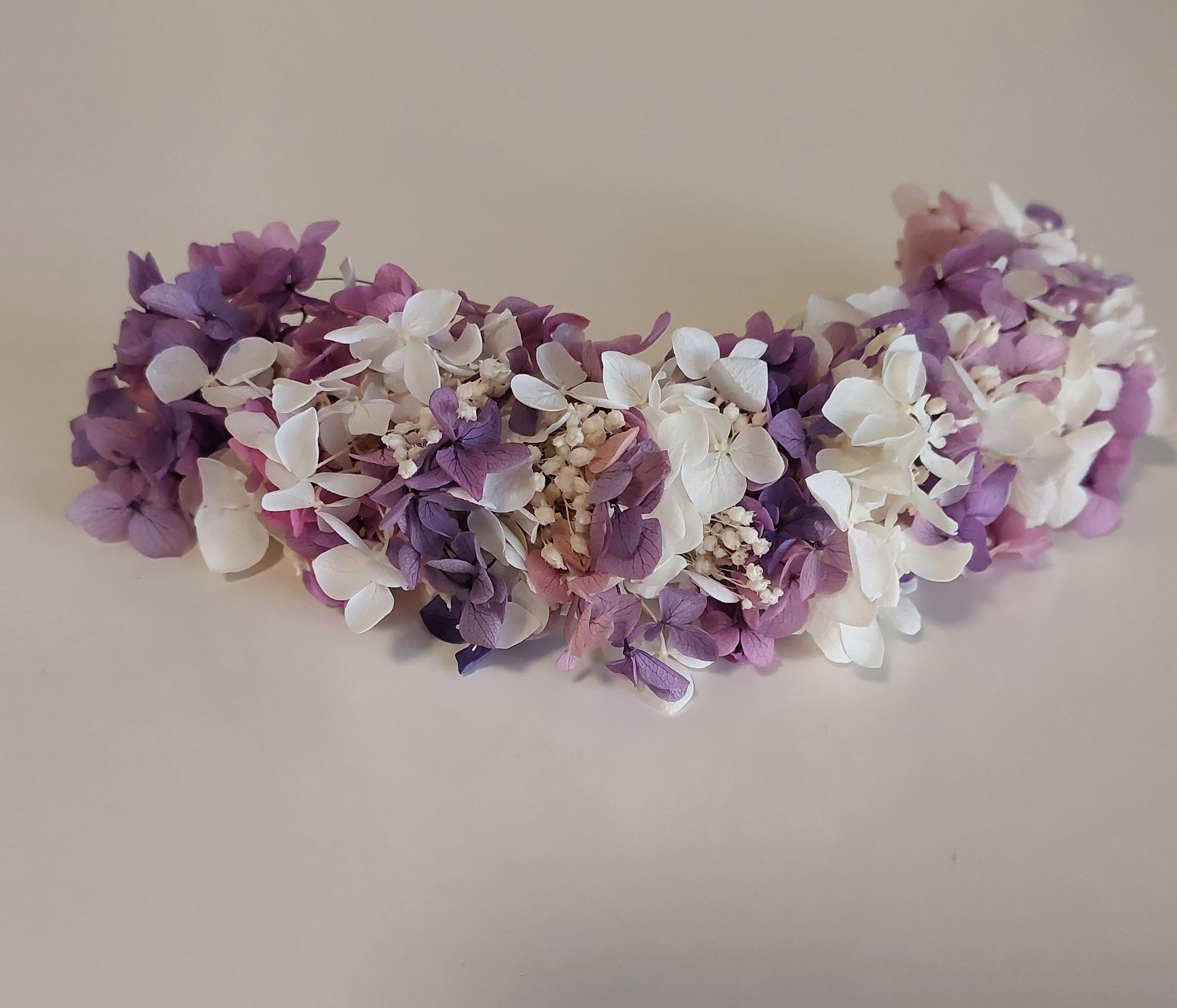 Tocado hortensias y paniculata