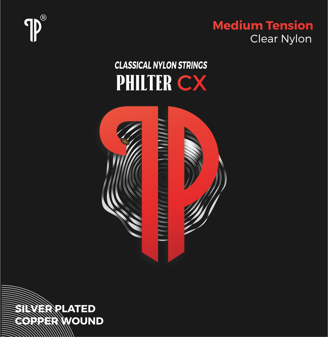 Philter CX Silver Plated Copper Wound Clear Nylon
