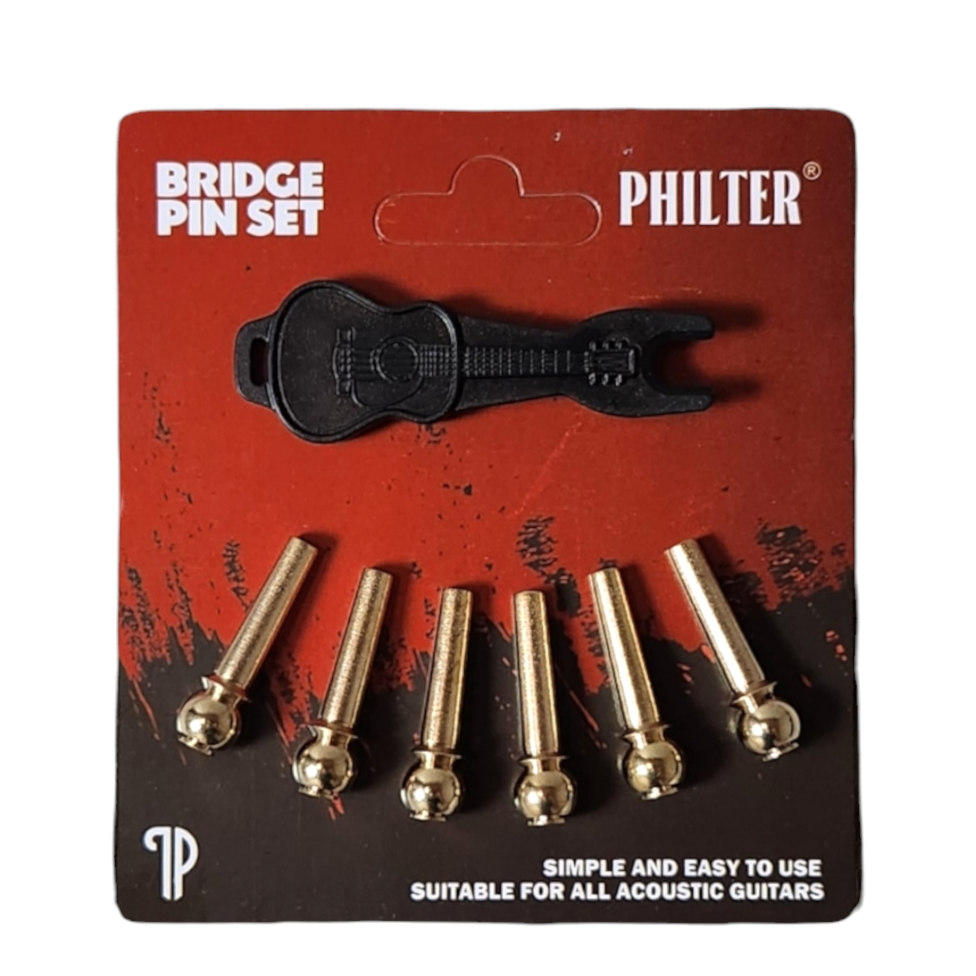 Philter Guitar Bridge Pin + Puller Set 