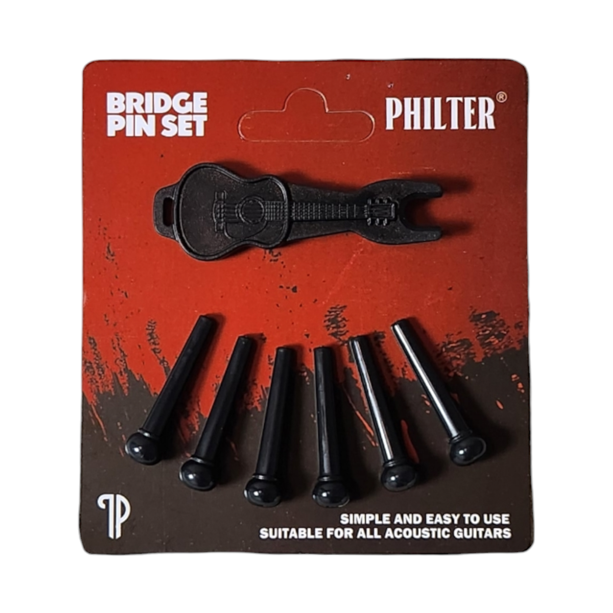 Philter Guitar Bridge Pin + Puller Set 