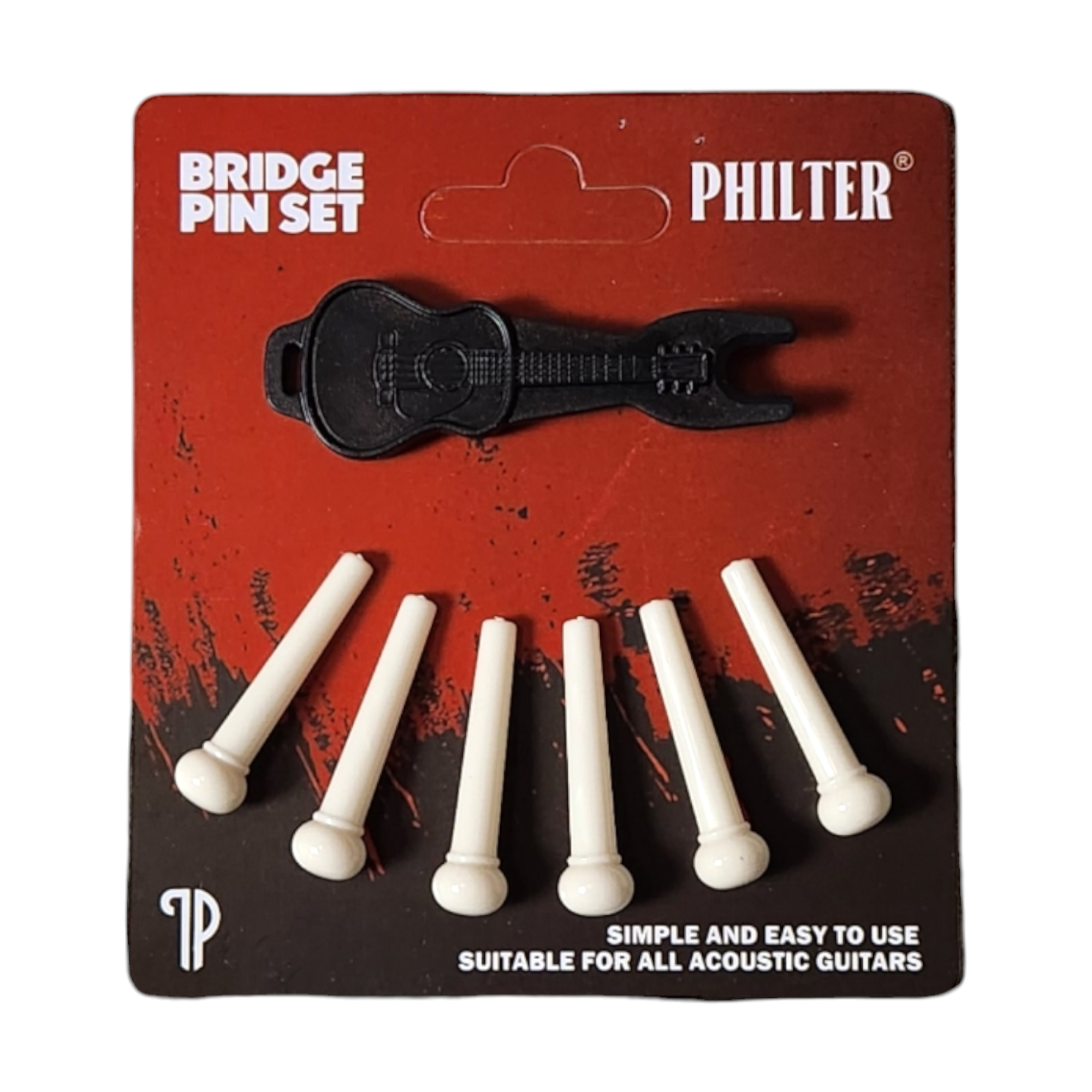 Philter Guitar Bridge Pin + Puller Set 