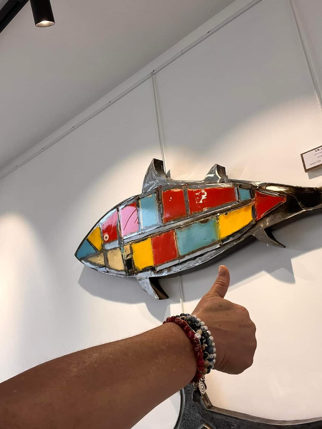 Thon en métal recyclé mosaïque "Regain"