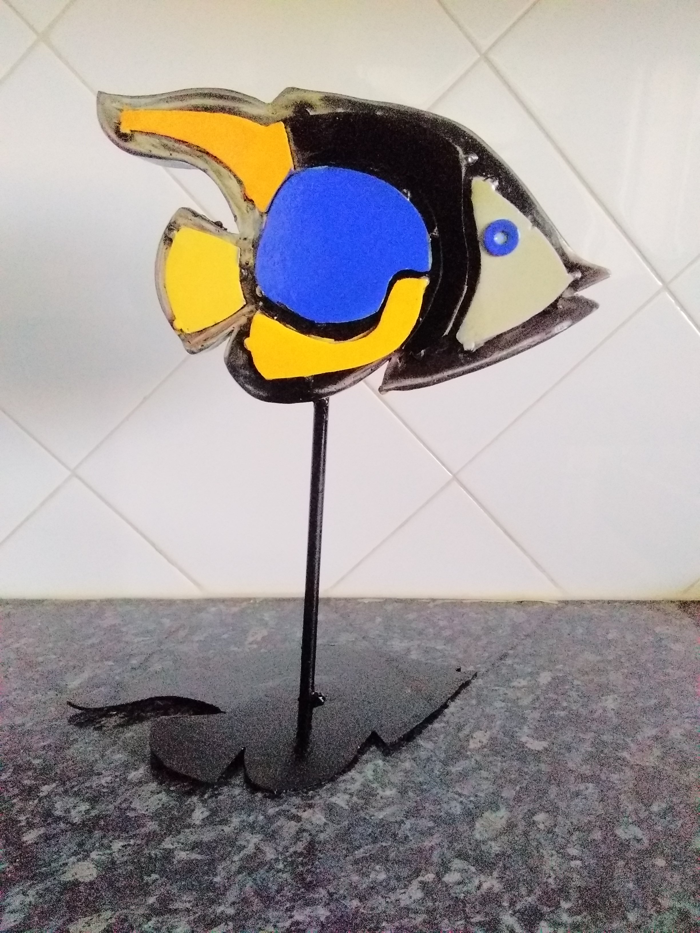 Poisson en métal "Bob"