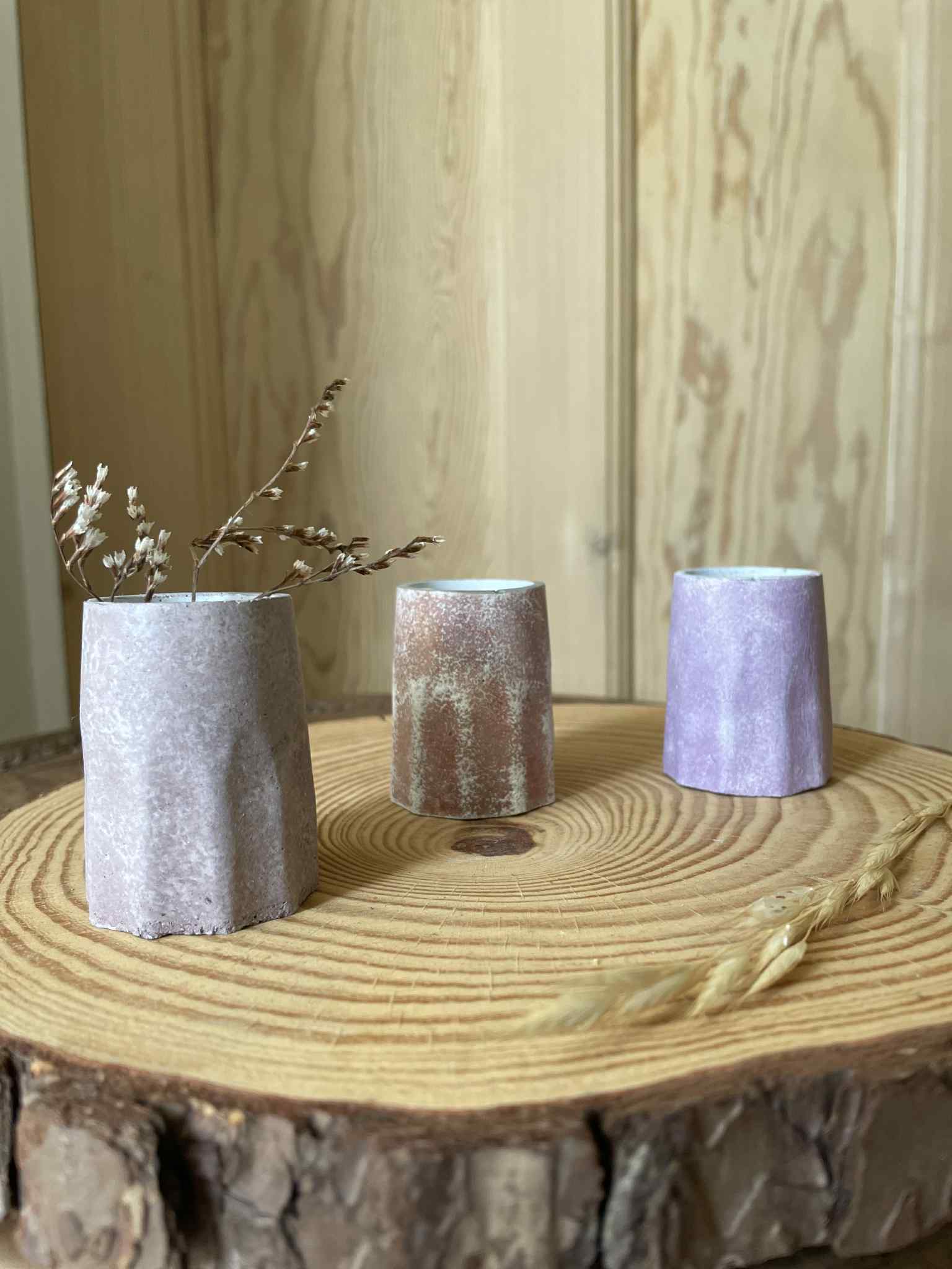 Mini cement pots