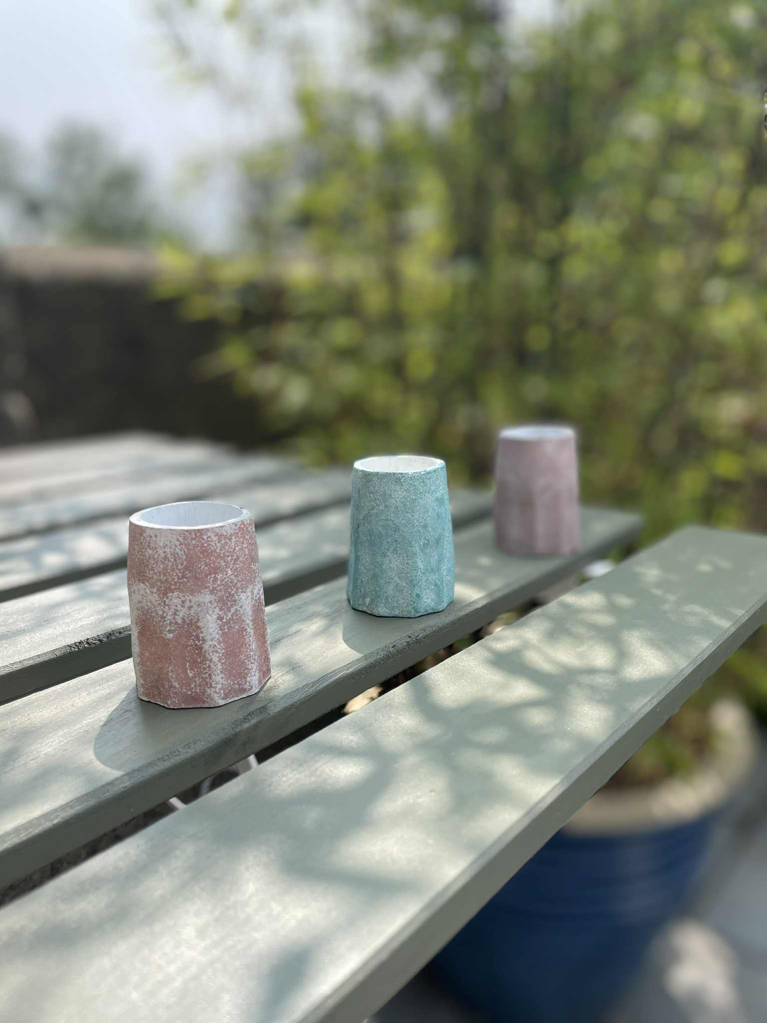 Mini cement pots