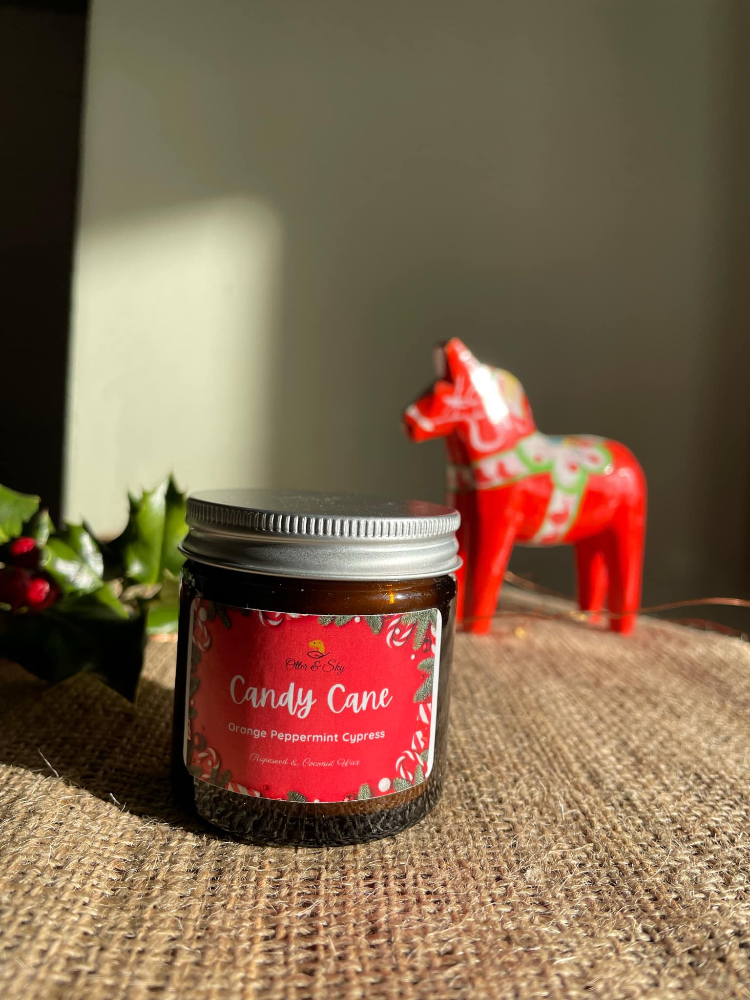Candy Cane Aromatherapy Candle