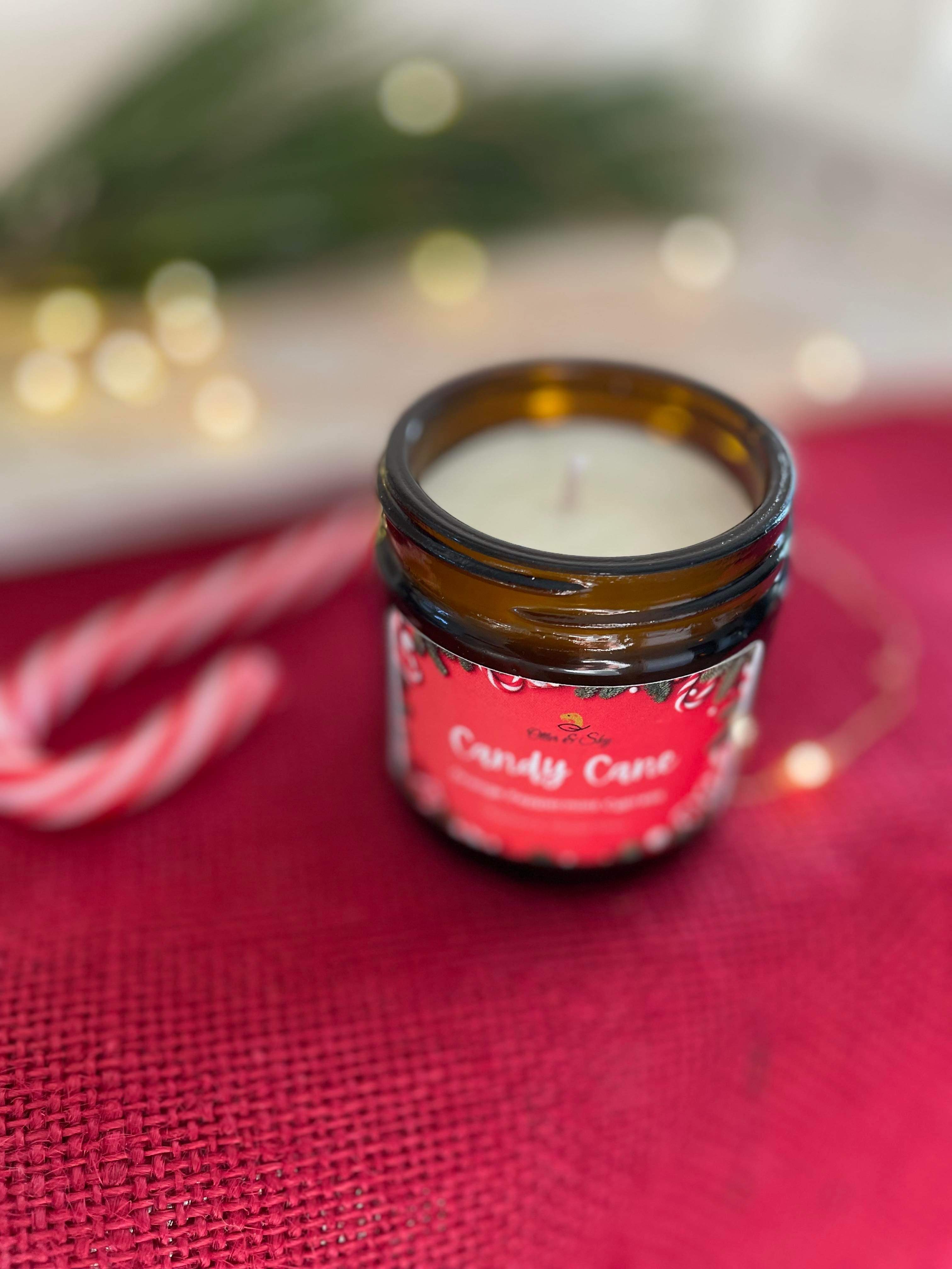Candy Cane Aromatherapy Candle 