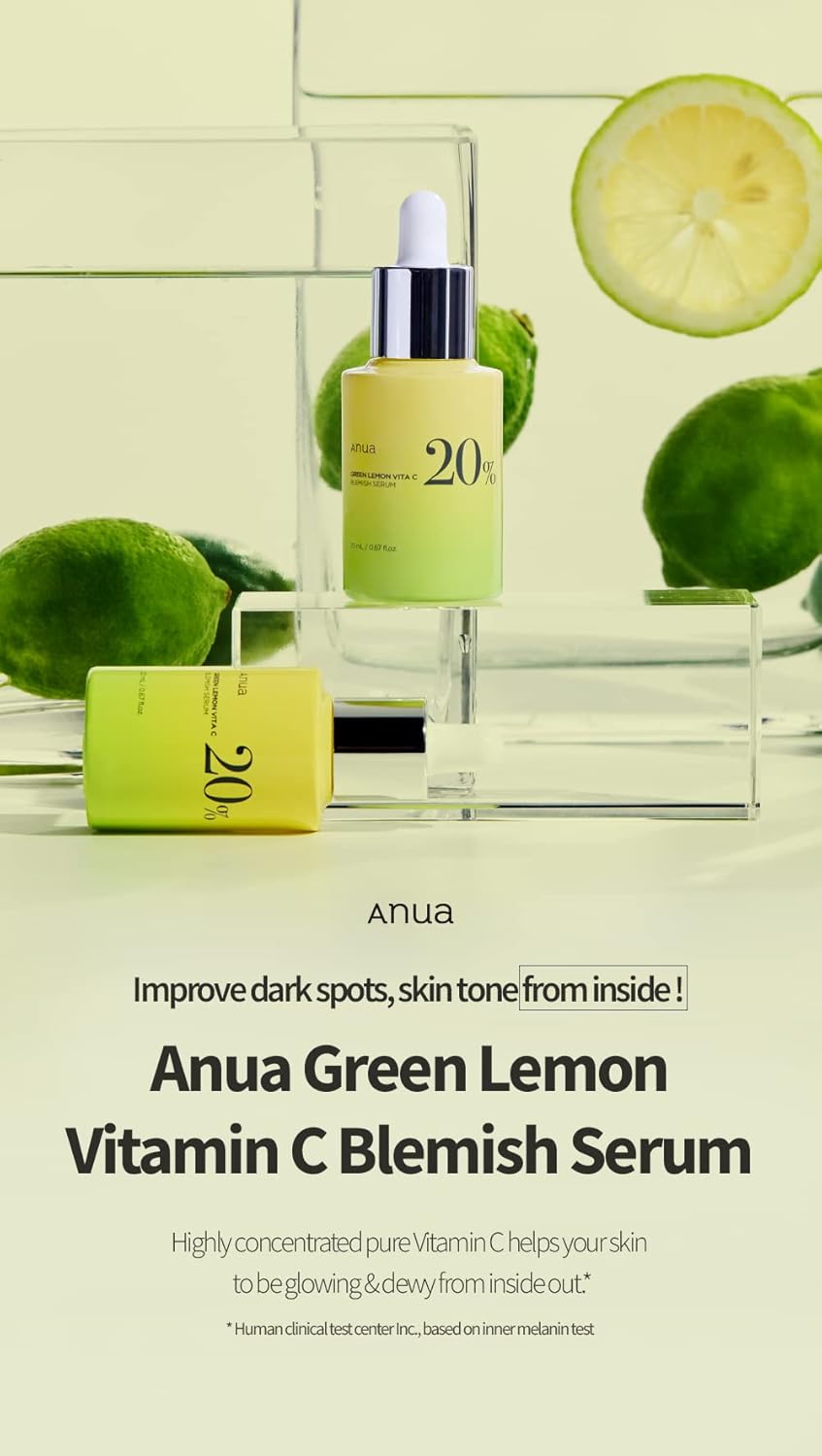 Anua Green Lemon Vitamin C Blemish Serum 20gr 