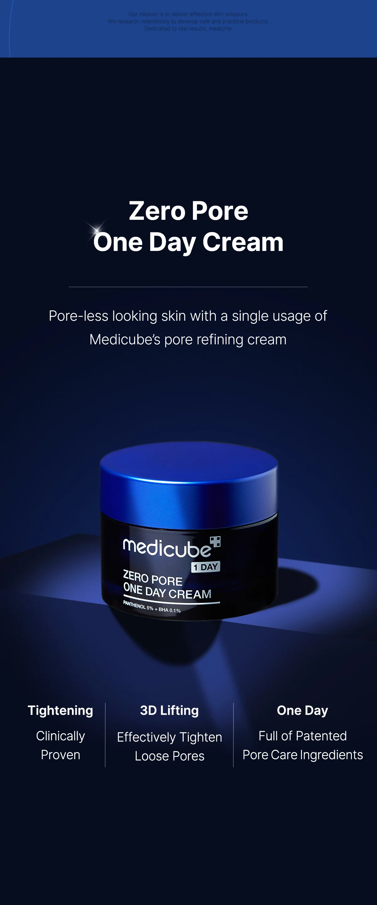 Medicube Zero Pore One Day Cream