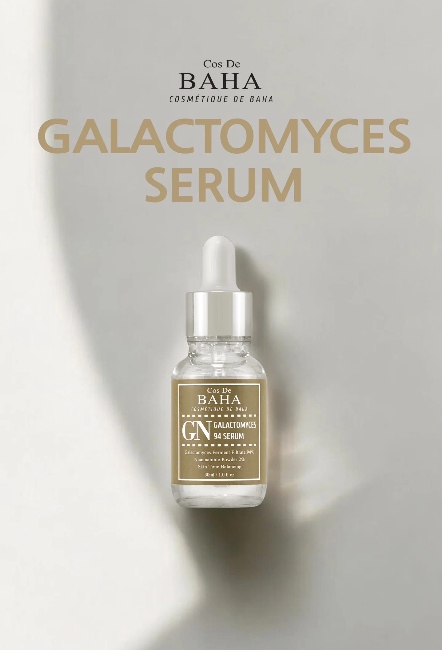 Cos De BAHA Galactomyces Ferment Filtrate 94% Concentrated Facial Serum 30ml