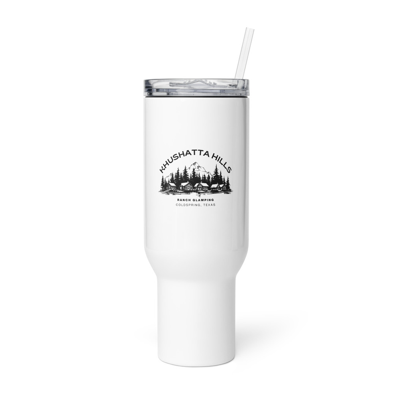 Travel mug with a handle