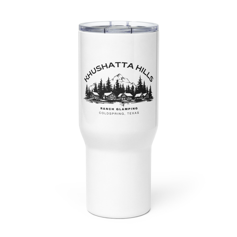 Travel mug with a handle