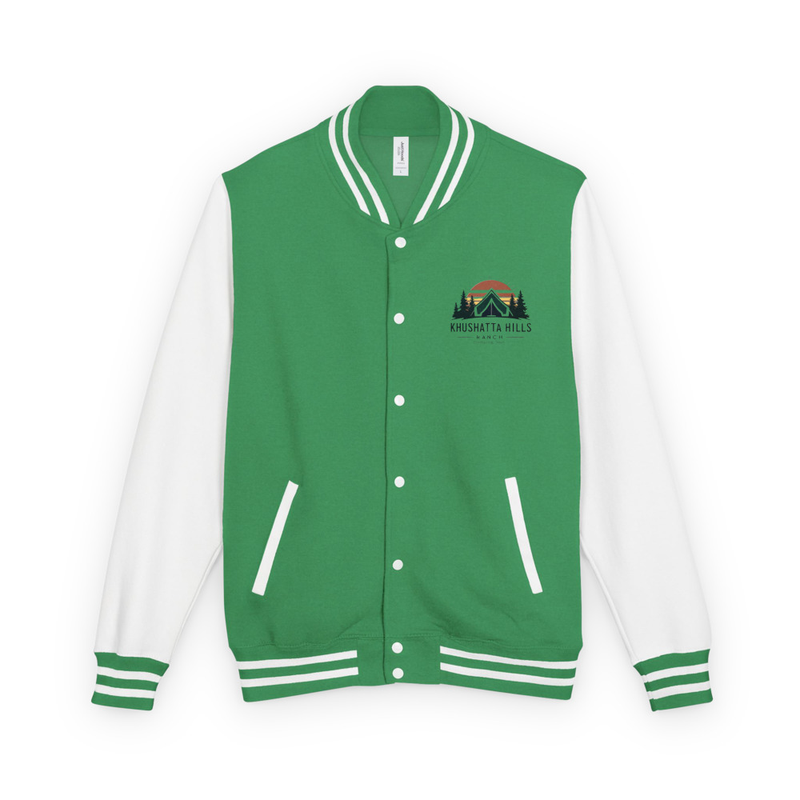 Heavyweight letterman jacket