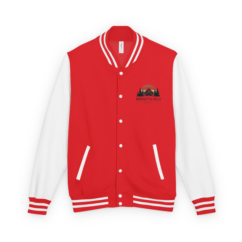 Heavyweight letterman jacket