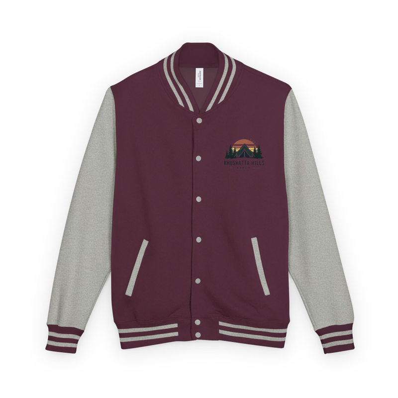 Heavyweight letterman jacket