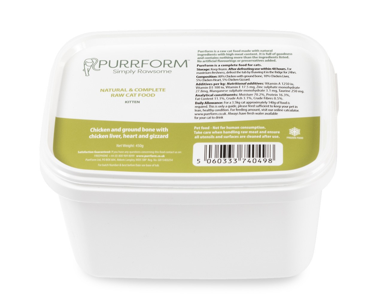 Purrform Kitten Complete Chicken 450g