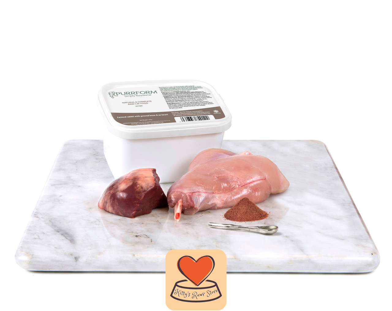 Purrform Kitten Complete Rabbit & Ox Heart 450g