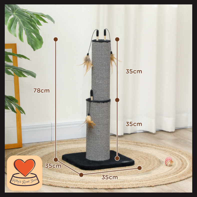 Fur-Tastic Cat Scratcher + Teasers