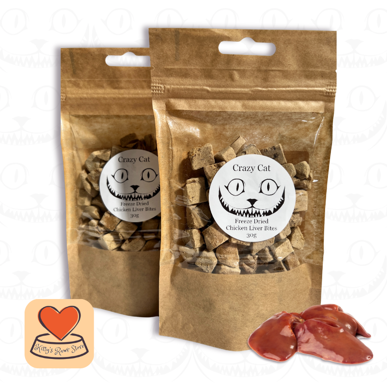 Crazy Cat Chicken Liver Cubes 30g