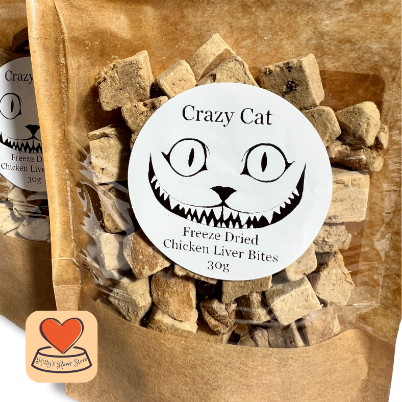 Crazy Cat Chicken Liver Cubes 30g