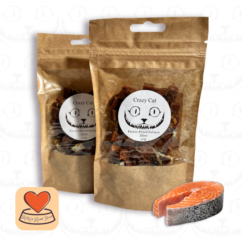 Crazy Cat Salmon Cubes 50g