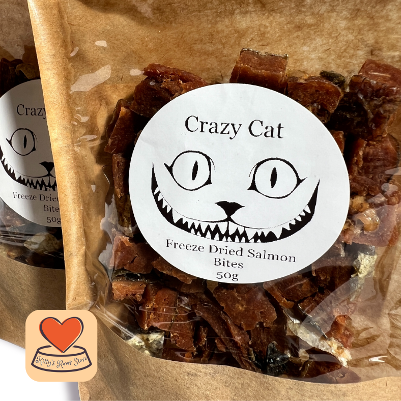 Crazy Cat Salmon Cubes 50g