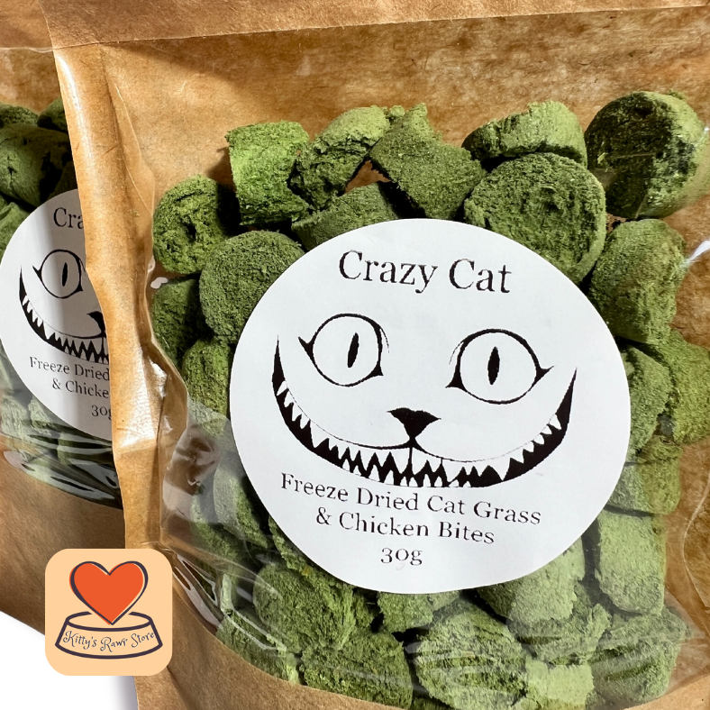 Crazy Cat Chicken & Cat Grass Bites 30g