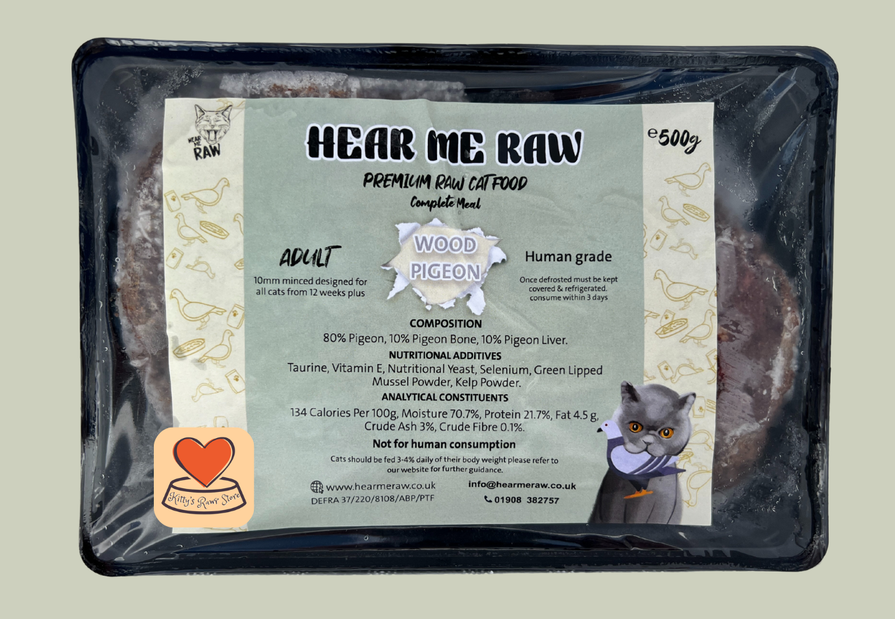 Hear Me Raw Complete Wood Pigeon 500g