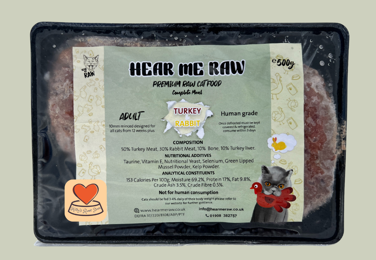 Hear Me Raw Complete Turkey & Rabbit 500g