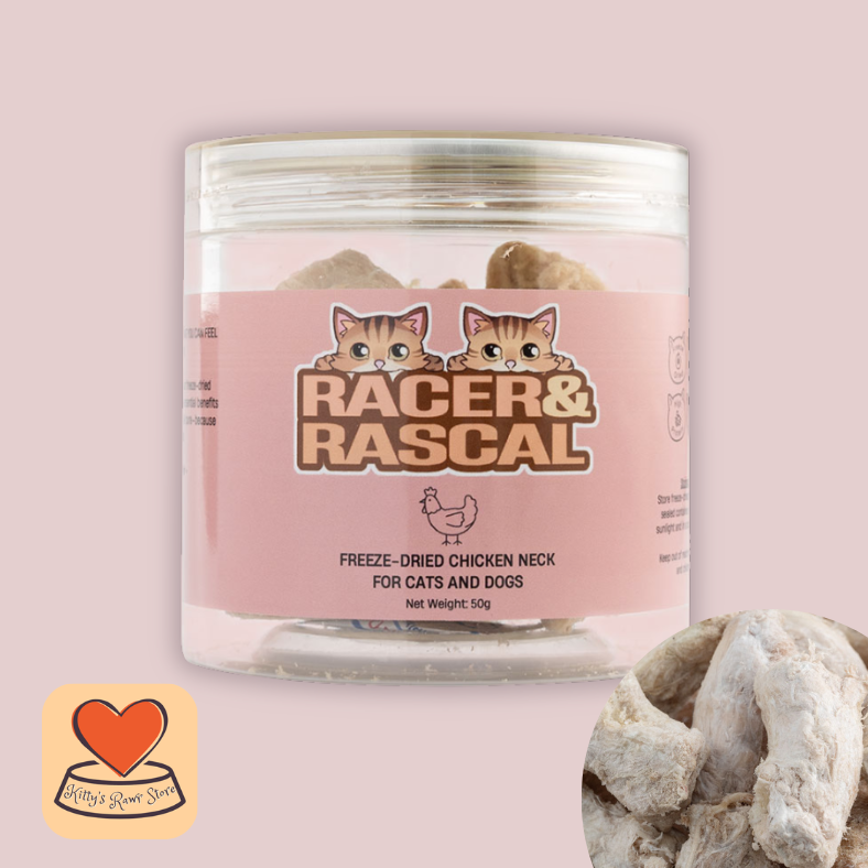 Racer & Rascal Freeze-Dried Chicken Necks 50g