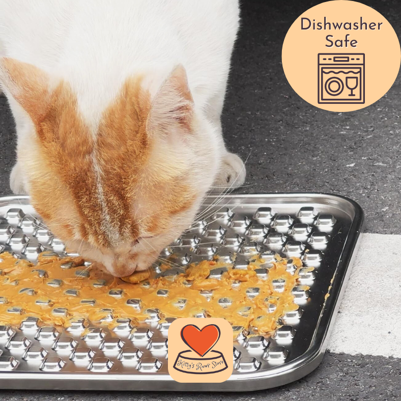 Stainless Steel Lick Pad for Cats