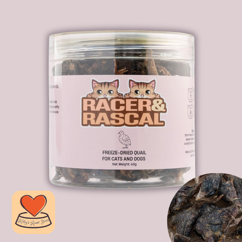 Racer & Rascal Freeze-Dried Whole Quail 40g
