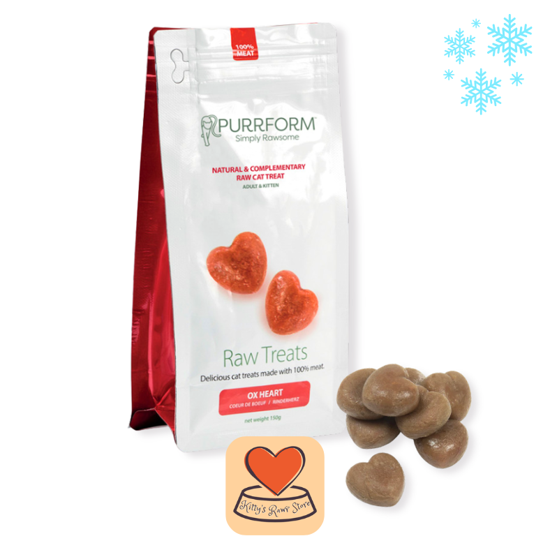 Purrform Ox Heart Raw Treats 150g